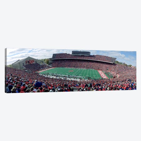 University Of Wisconsin Football Game, Camp Randall Stadium, Madison, Wisconsin, USA Canvas Print #PIM3446} by Panoramic Images Art Print