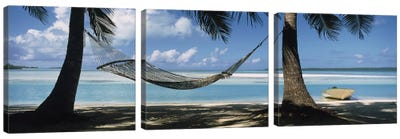 Cook Islands South Pacific Canvas Art Print - 3-Piece Beach Art
