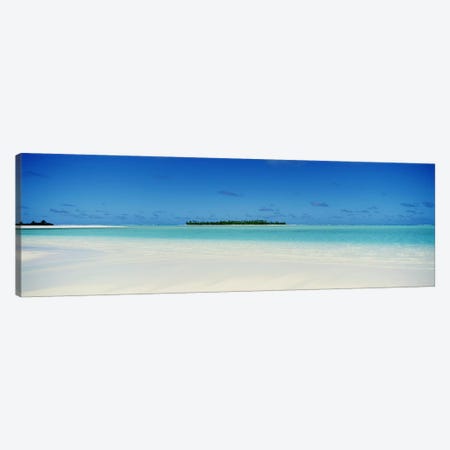Tranquil Seascape, Cook Islands Canvas Print #PIM3457} by Panoramic Images Canvas Art