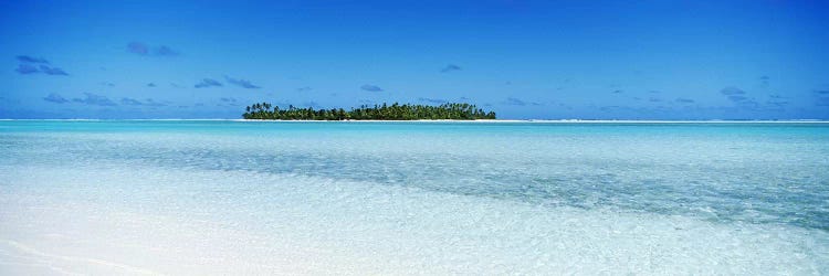 Distant View Of Maina, Aitutaki, Cook Islands