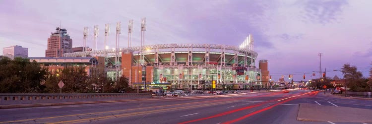 Baseball stadium at the roadside, Jacobs Field, Cleveland, Cuyahoga County, Ohio, USA