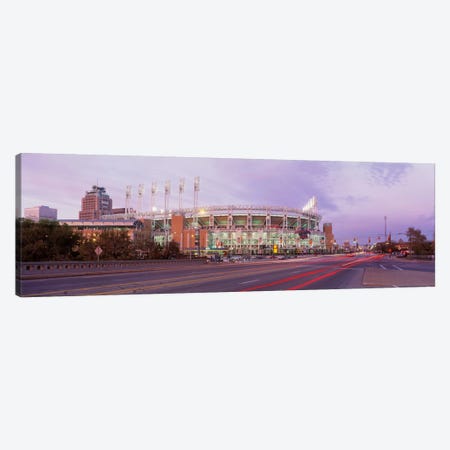 Baseball stadium at the roadside, Jacobs Field, Cleveland, Cuyahoga County, Ohio, USA Canvas Print #PIM345} by Panoramic Images Canvas Wall Art