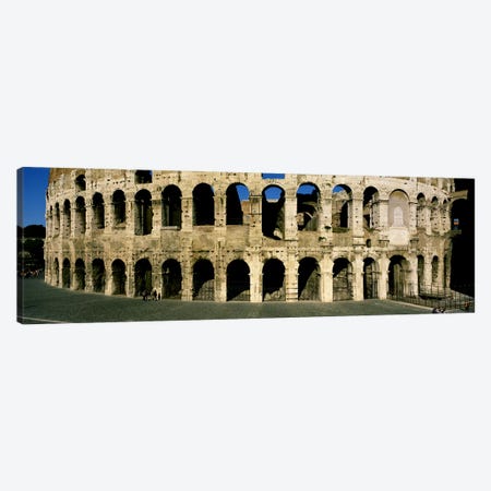 Colosseum Rome Italy Canvas Print #PIM3462} by Panoramic Images Canvas Wall Art