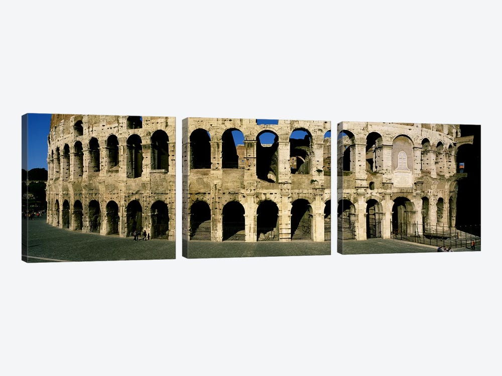 Colosseum Rome Italy by Panoramic Images 3-piece Canvas Art Print