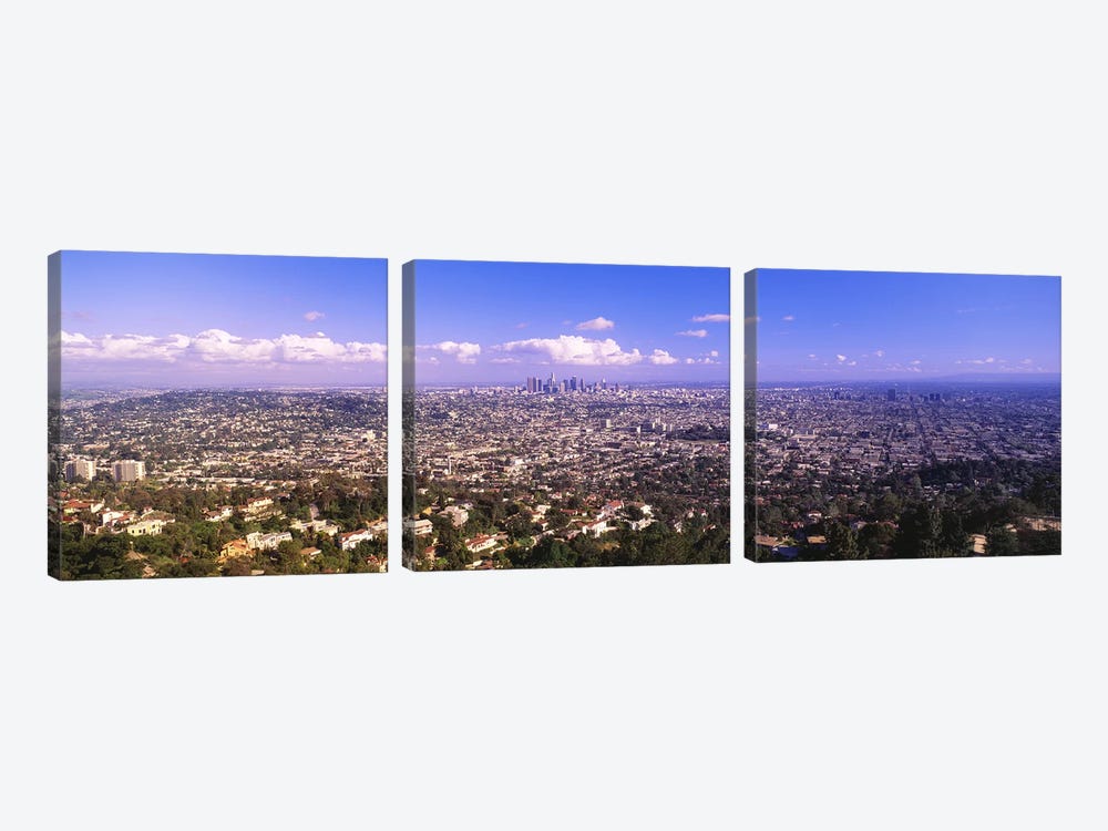 Cityscape, Los Angeles, California, USA by Panoramic Images 3-piece Canvas Print