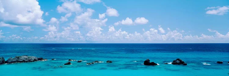 A Cloudy Day Over The Atlantic Ocean Near Bermuda