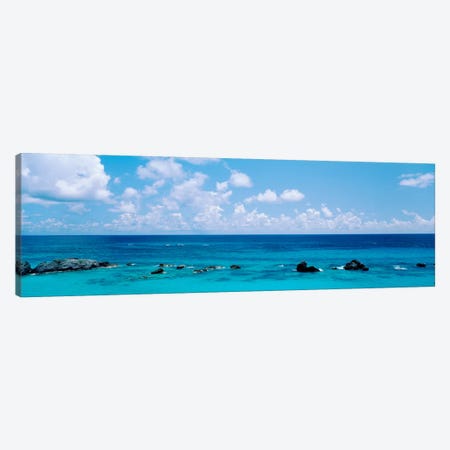 A Cloudy Day Over The Atlantic Ocean Near Bermuda Canvas Print #PIM3470} by Panoramic Images Canvas Art Print