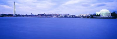Tidal Basin Washington DC by Panoramic Images framed canvas print