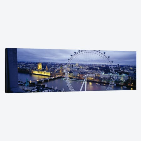 London Eye (Millennium Wheel), London, England, United Kingdom Canvas Print #PIM3485} by Panoramic Images Canvas Art Print