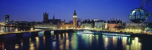 England: Palace Of Westminster At Night I, London, England, United Kingdom by Panoramic Images