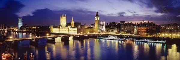 London Skylines: Palace Of Westminster At Night II, London, England, United Kingdom by Panoramic Images