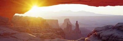 Sunrise View Through Mesa Arch, Canyonlands National Park, Utah, USA by Panoramic Images canvas print