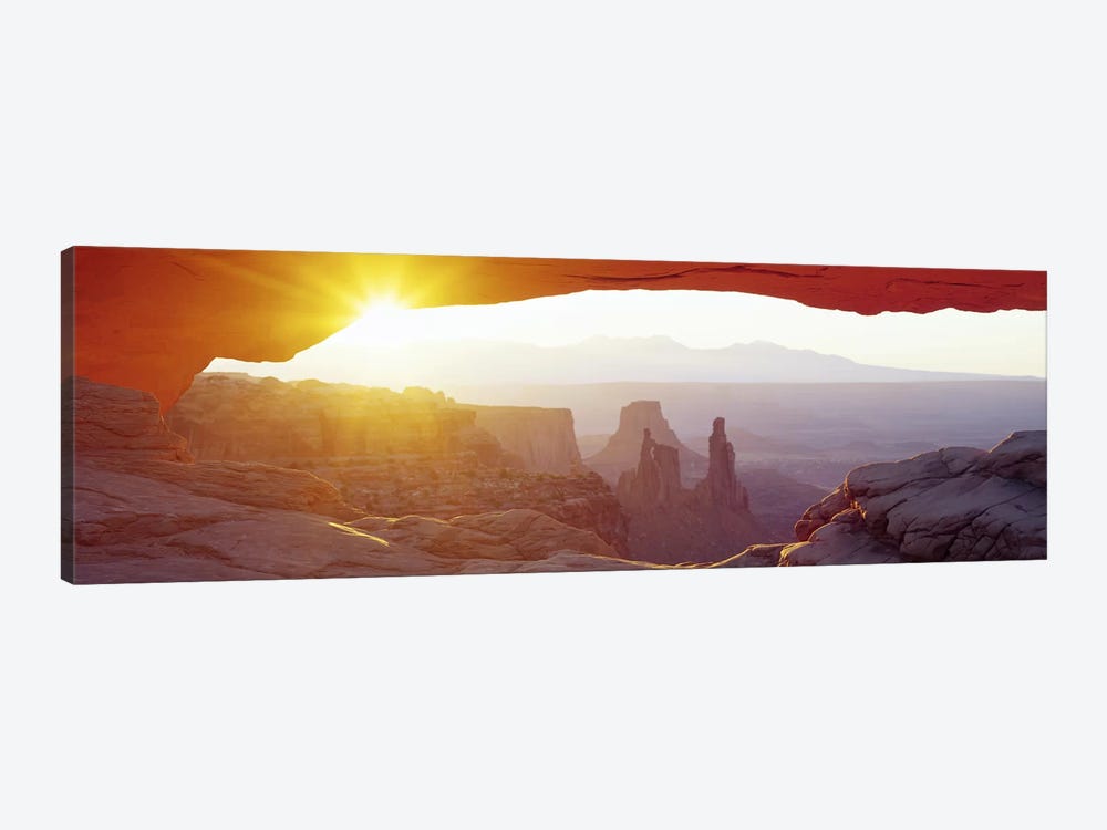Sunrise View Through Mesa Arch, Canyonlands National Park, Utah, USA by Panoramic Images 1-piece Canvas Print