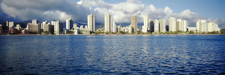 Buildings at the waterfront, Honolulu, Oahu, Hawaii, USA by Panoramic Images wall art