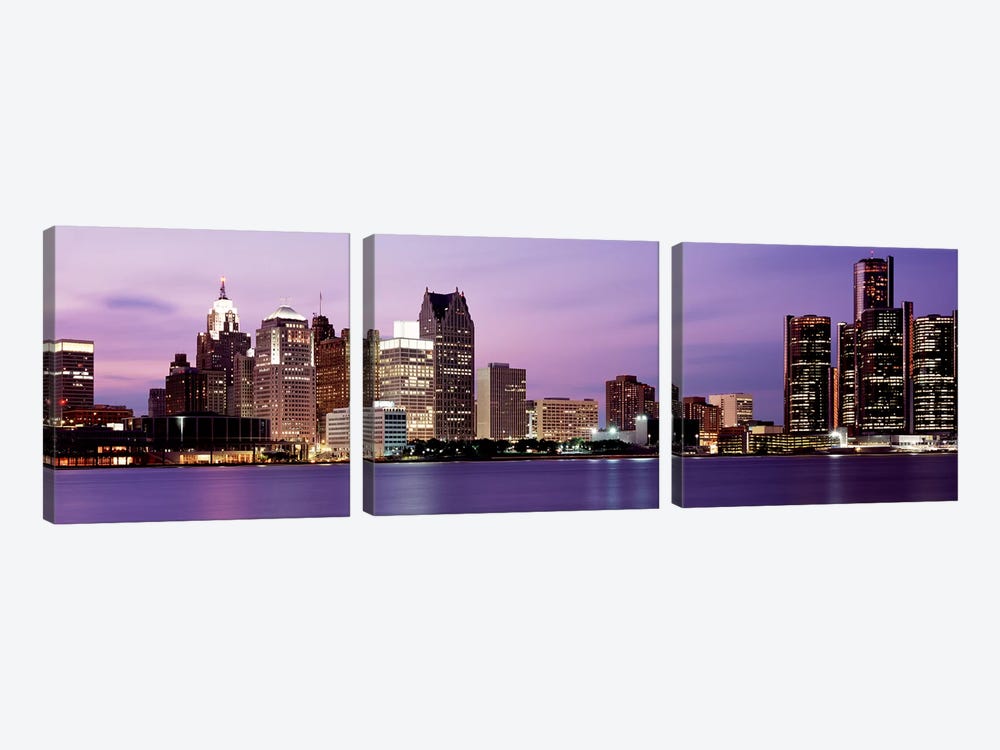 DetroitMichigan, USA by Panoramic Images 3-piece Canvas Artwork