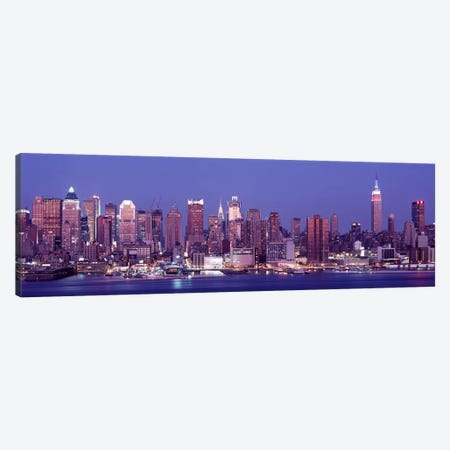 Dusk West Side, NYC, New York City, US Canvas Print #PIM3501} by Panoramic Images Canvas Print