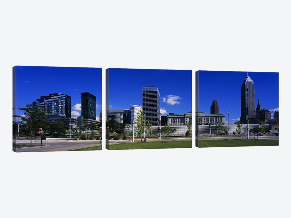 Buildings In A CityCleveland, Ohio, USA by Panoramic Images 3-piece Canvas Art