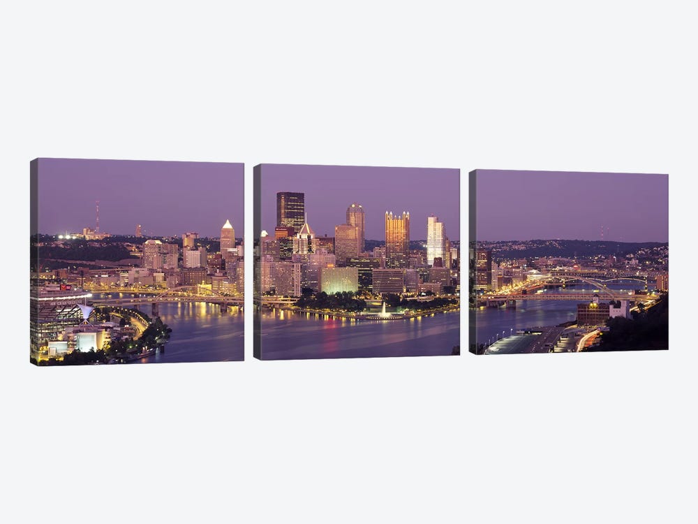 PittsburghPennsylvania, USA by Panoramic Images 3-piece Canvas Art Print