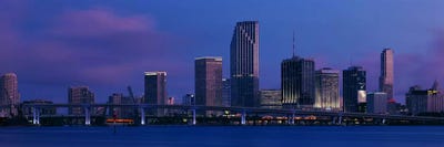 Buildings at the waterfront, Miami, Florida, USA by Panoramic Images canvas print