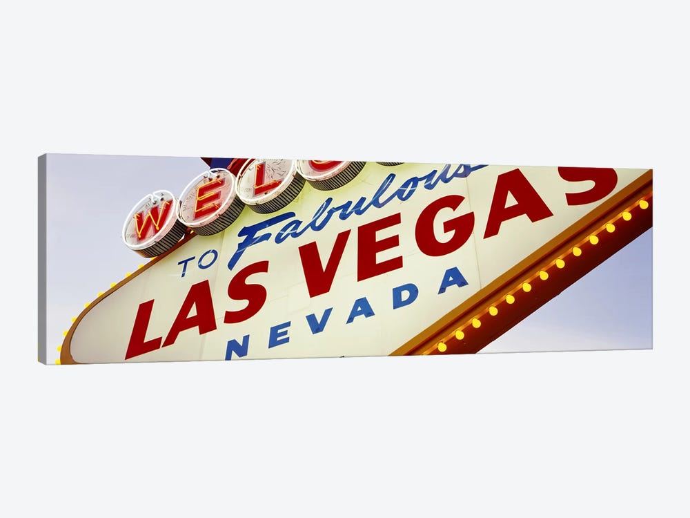 Close-Up Of A Welcome Sign, Las Vegas, Nevada, USA by Panoramic Images 1-piece Canvas Wall Art