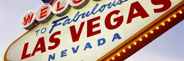 Close-Up Of A Welcome Sign, Las Vegas, Nevada, USA