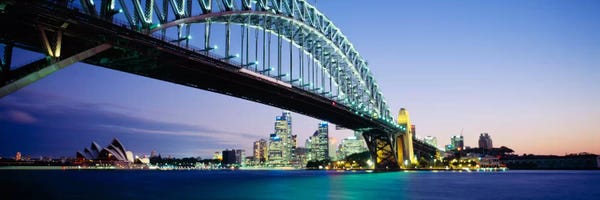 Australia: Low angle view of a bridge, Sydney Harbor Bridge, Sydney, New South Wales, Australia by Panoramic Images