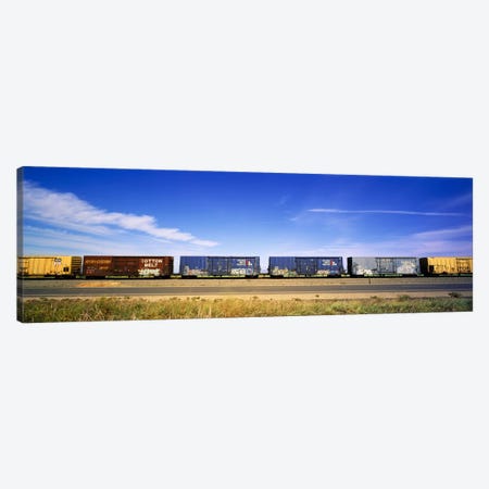 Boxcars Railroad CA Canvas Print #PIM3524} by Panoramic Images Canvas Art