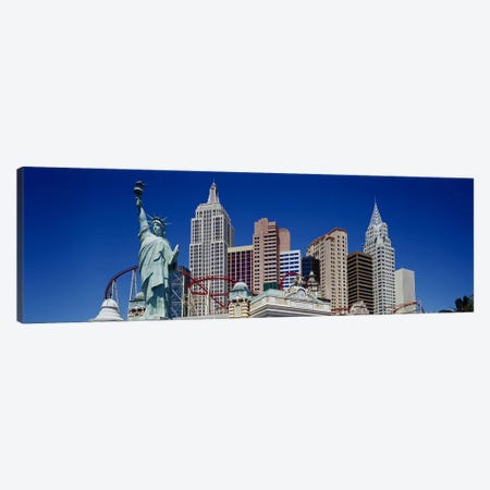Low angle view of skyscrapers, New York New York, Las Vegas, Nevada, USA Canvas Print #PIM3528} by Panoramic Images Canvas Art Print