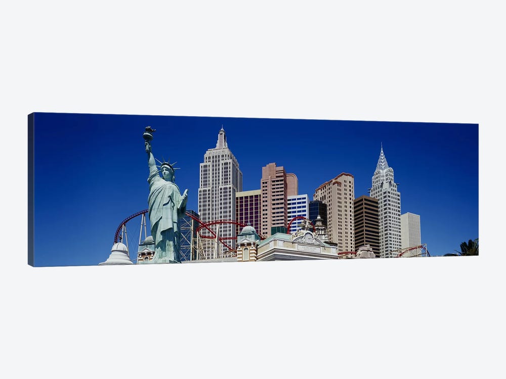 Low angle view of skyscrapers, New York New York, Las Vegas, Nevada, USA by Panoramic Images 1-piece Canvas Wall Art