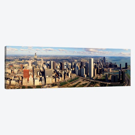 Aerial Chicago IL Canvas Print #PIM3537} by Panoramic Images Canvas Print