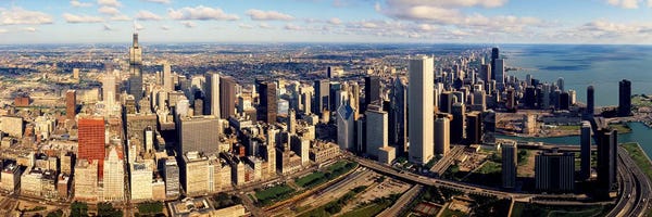 Chicago Skylines: Aerial Chicago IL by Panoramic Images