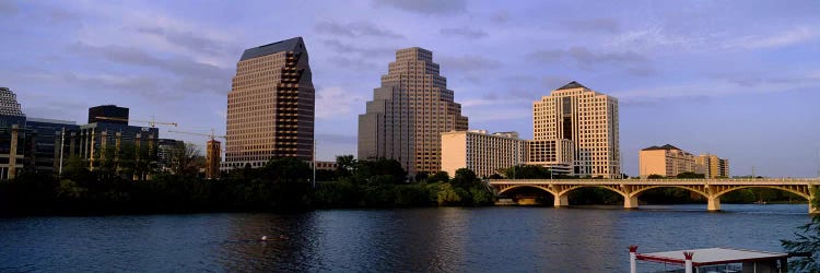 Bridge over a river, Congress Avenue Bridge, Austin, Texas, USA by Panoramic Images wall art