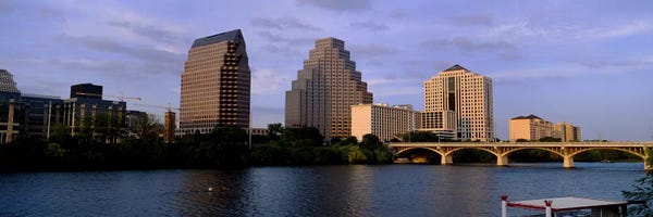 Austin: Bridge over a river, Congress Avenue Bridge, Austin, Texas, USA by Panoramic Images