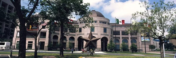 Austin: Facade of a building, Texas State History Museum, Austin, Texas, USA by Panoramic Images