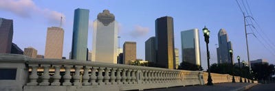 Low Angle View Of Buildings, Houston, Texas, USA by Panoramic Images canvas print