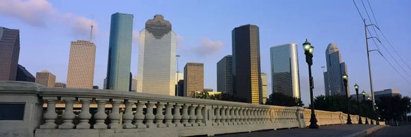 Texas: Low Angle View Of Buildings, Houston, Texas, USA by Panoramic Images