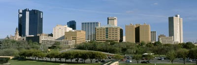 Buildings in a city, Fort Worth, Texas, USA by Panoramic Images canvas print