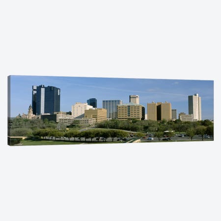 Buildings in a city, Fort Worth, Texas, USA Canvas Print #PIM3545} by Panoramic Images Canvas Art