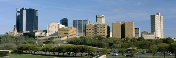 Texas: Buildings in a city, Fort Worth, Texas, USA by Panoramic Images