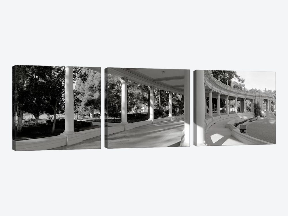 Pavilion in a park, Balboa Park, San Diego, California, USA #2 by Panoramic Images 3-piece Canvas Art Print