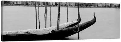 Gondola in a lake, Oakland, California, USA Canvas Art Print - Large Black & White Art