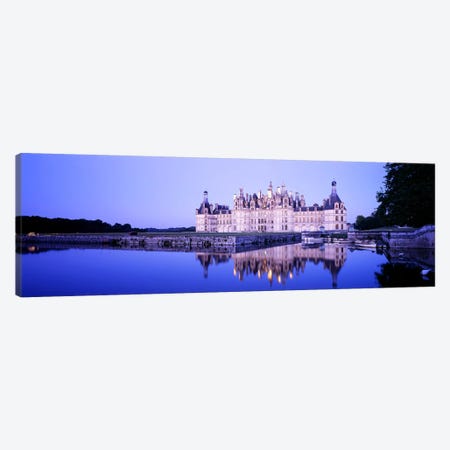 Chateau de Chambord At Dusk, Loire Valley, France Canvas Print #PIM3575} by Panoramic Images Art Print