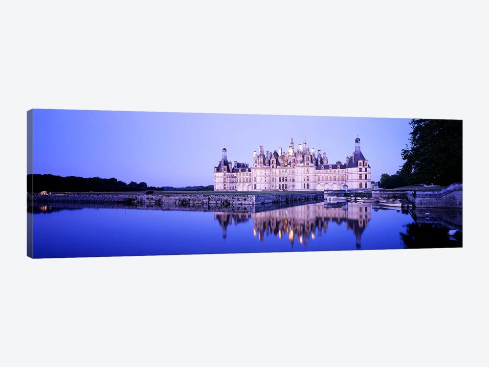 Chateau de Chambord At Dusk, Loire Valley, France by Panoramic Images 1-piece Canvas Wall Art