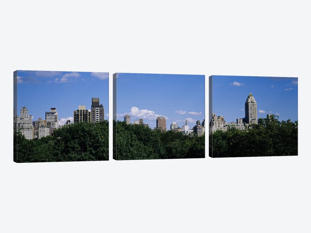 Buildings in a city Manhattan, New York City, New York State, USA by Panoramic Images 3-piece Canvas Art Print