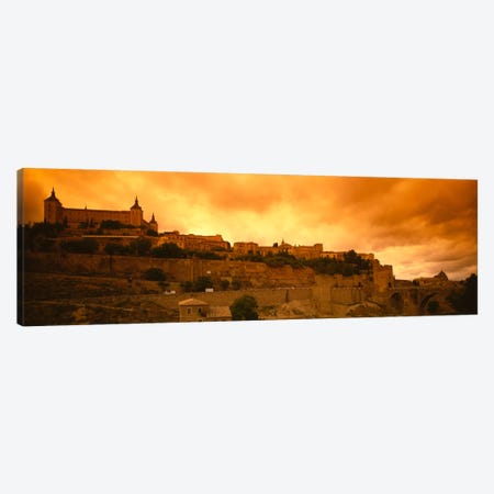 Alcazar de Toledo At Dusk, Toledo, Spain Canvas Print #PIM358} by Panoramic Images Canvas Wall Art