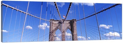 Brooklyn Bridge NYC, New York City, New York State, USA Canvas Art Print - Brooklyn Art