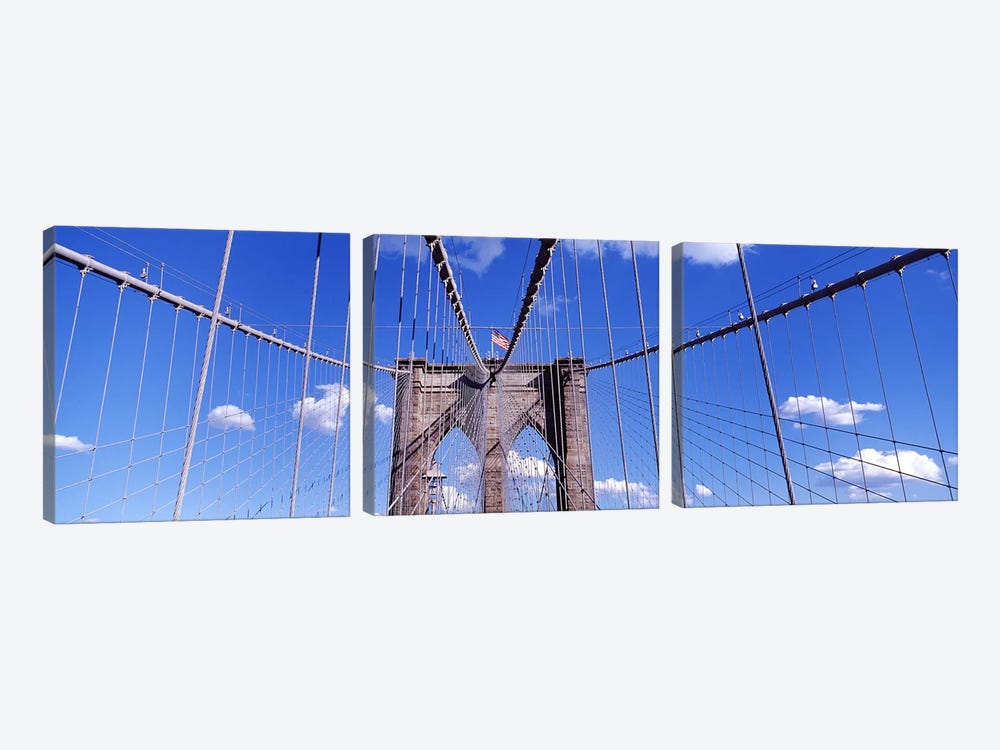 Brooklyn Bridge NYC, New York City, New York State, USA by Panoramic Images 3-piece Art Print