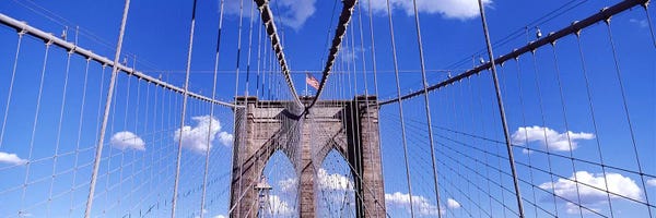Brooklyn Bridge: Brooklyn Bridge NYC, New York City, New York State, USA by Panoramic Images