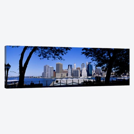 Skyscrapers on the waterfront, Manhattan, New York City, New York State, USA Canvas Print #PIM3591} by Panoramic Images Canvas Wall Art