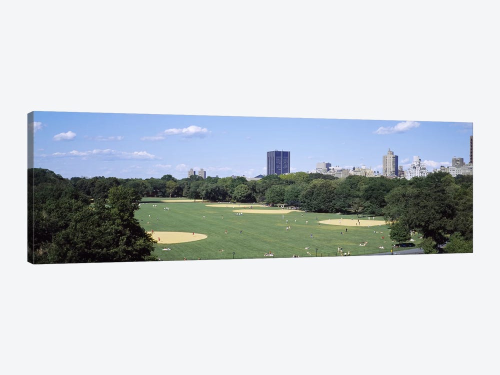 High angle view of the Great Lawn Central Park, Manhattan, New York City, New York State, USA by Panoramic Images 1-piece Canvas Artwork